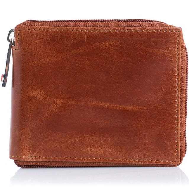 New pure leather wallet for men vintage men's credit card holder wallet wholesale