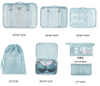 Travel Organizer Bag Set Lightweight Luggage Organizer Bags Customized Waterproof Packing Cubes 7pcs Travel Bag Set