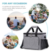 Portable Custom Logo Large Picnic Bag Wine Beer Bottle Food Thermal Lunch Tote Bag Insulated Cooler Bags Thermal Travel