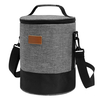 Portable Barrel Shape Insulated Cooler Lunch Bag, Custom Thermal Round Cooler Bag For Lunch Box For Picnic, Office