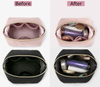 Recycle Travel Mini Makeup Organizer Blank Cosmetic Make Up Ziplock Pouch Bag Bridesmaid Gift Small Bags for Cosmetics