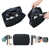 Small Zippered Cosmetic Travel Bag Makeup Carrying Case Mini Packing Cube Compliant Bag Toiletry Carry Pouch Organizer