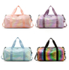Sport Custom Weekend Gym Holographic Duffel Bags with Compartments Women Overnight And Luggage Duffle Travel Bag