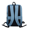 Blue Polyester Large Capacity Men Male Modern Laptop Bags Back Pack Rucksack Backpack with Luggage Sleeve