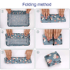 Custom Print Floral Waterproof 8 Pcs Set Clothes Pack Cube Luggage Cosmetic Bag Shoe Bags Packing Cubes