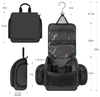 Expandable 360 rotating cosmetic organizer recyclable RPET hanging toiletry kit bag for cosmetic makeup organizer makeup bags
