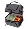 Double Compartment Women Men Travel Picnic School Cooler Bag Aluminium Foil Thermal Ice Lunch Insulated Bags To Keep Food Cold