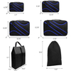 Waterproof Custom Logo 6 Pack Foldable Travel Luggage Storage Organizer Outdoor Expandable Packing Cubes