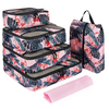 Wholesale 6 Pcs Sets Expanded Suitcase Luggage Accessories Organizer Custom Printing Carry on Packing Cube
