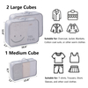 Large Space Travel Compressed Laundry Storage Bags Durable 7pcs Set Travel Luggage Organizer Packing Cubes Set