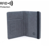Waterproof RFID Blocking Travel Tickets Holder Organizer Passport Holder PU Leather Card Holder Wallet for Men