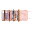 Large Capacity Detachable Mesh Roll Up Makeup Pouches Folding Organizer Travel Cosmetic Toiletry Bag