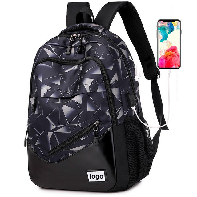 Anti Theft Travel Backpack Bag with Usb Charging Port Lightweight Oxford Bookbags Backpack for Teen Boys School College