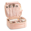 Factory Wholesale OEM Travel PU Leather Makeup Organizer Case Portable Cosmetic Storage Bag For Women