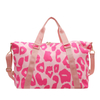 Custom Printing Small Nylon Travel Duffel Bag for Women 23L Lightweight Sports Gym Bag Shoulder Weekender Overnight Bag