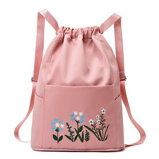 Hot Sell Oxford Foldable Drawstring Bag Custom Polyester Drawstring Backpack for Men Women Wholesale