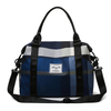 Custom Logo Waterproof Nylon Sports Travel Duffle Bags for Women 23L Lightweight Weekender Overnight Duffel Tote Bag
