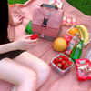 Custom Logo Insulated Lunch Bag Roll Top Lunch Box Small Cooler Bag For Women, Girls, Adults And Teens