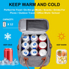Reusable Insulated Lunch Bag Cooler Tote Bag,Soft Freezable Lunch Box Holder, Durable Portable Leakproof Thermal Lunch Cont