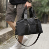 Wholesale 22L Small Canvas Leather Travel Tote Duffle Bag Carry on Bag Weekender Overnight Bag for Men Women