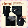 Customized Black Design Ladies Fashion Sports Yoga Mat Bag Eco Friendly Cotton Yoga Mat Bag Recycled