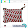 Custom Sublimation Print Canvas Makeup Cosmetic Pouch with Metal Zipper