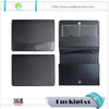 Hot sale custom black PU/PVC leather car document manual holder with stamping logo