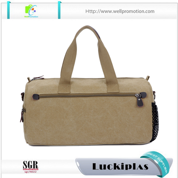 Latest style roll-up travel bag ,rolling barrel round duffel bag canvas