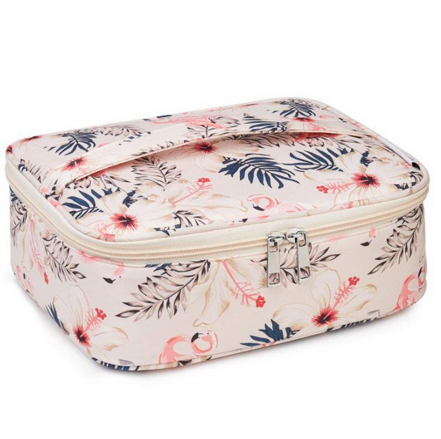 Customized Women Travelling Makeup Case Cosmetic Organizer Sublimation Toiletry Make Up Storage Bag for Ladies