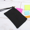 Portable Canvas Cosmetic Bag Pouch for Make Up Tools Wholesale Cotton Travel Toiletry Bag Custom Logo