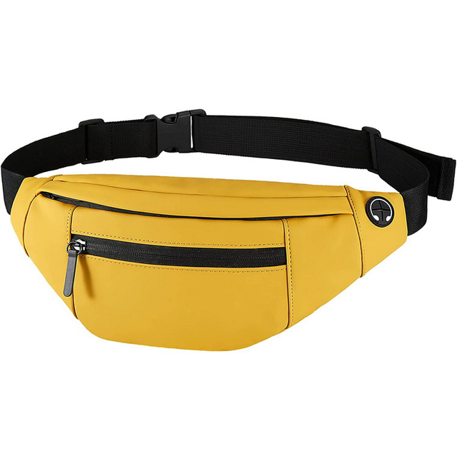 Waterproof 2022 Pu Leather Fanny Pack Sports Waist Bag Wholesale Custom Print Bum Crossbody Bag