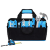 Large 16-inch Wide Mouth Electrician Tool Kit Bag Heavy Duty Builders Carpenters Organizer for Tool Storage