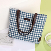 Wholesale China Manufacturer Linen Tote Bag Weave Pattern Handbag Custom Logo Eco-friendly Cotton Linen Tote Bags