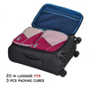 High Quality 3 Pcs Set Compression Packing Cubes for Travel Lightweight Waterproof Travel Organizer for Men Women