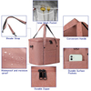 High Quality Polyester Canvas Insulation Lunch Bag Thickness Thermal Foam Picnic Cooler Bag With Detachable Shoulder Strap