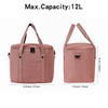 High Quality Polyester Canvas Insulation Lunch Bag Thickness Thermal Foam Picnic Cooler Bag With Detachable Shoulder Strap