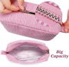 Bulk OEM Manufacturer Canvas Make Up Organizer Wash BagTravel Toiletry Cosmetic Bag with Zipper