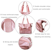 New Arrival Shine Waterproof Ladies Tote Bags Travel Portable Two Layers Utility Multi-functional Large Tote Bag