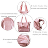 Waterproof Fashion Women Luggage Tote Duffel Bag Shoulder Overnight Weekend Travel Duffle Bags with Shoe Compartment
