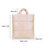 Large Puffer Tote Bag Padded Designer Handbags for Women, Puffer Shoulder Bag