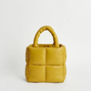Padded quilted tote bag Women Casual Space Feather puffy handbag warm cute winter tote bag