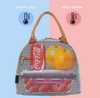Wholesale Striped Custom Pincic School Kids Women Men Travel Sport Fish Cooler Bag Insulated Handbag Tote Lunch Bag