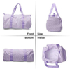 Eco-friendly Soft Cloth Garment Overnight Duffle Bag Womens Travel Handbag Weekend Duffel Bag for Teens