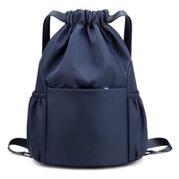 New Arrival Sublimation Sports Backpack Polyester Drawstring Bag Custom Logo Polyester Nylon Drawstring Backpack Bag