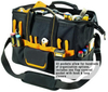 Custom Foldable Durable Multi-pockets Tool Bag Close Top Wide Mouth Garden Electrician Tote Carrier for Tool Kits Storage