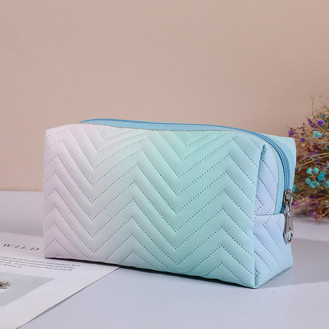 Wholesale Small Travel Cosmetic Bags for Women Lightweight PU Leather Cosmetic Organizer Pouch Makeup Bag