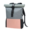 Custom Print Roll Top Fashion Youth Backpack Business Laptop Rucksack With USB Charge Port