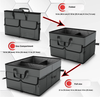 Family Use SUV Trunk Toy Accessories Organizer Bag Portable Durable Fabric Collapsible Storage Car Trunk Organizer