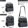 BSCI Factory Insulated Double-layer Lunch Tote Leak-proof Reusable Cooler Bag