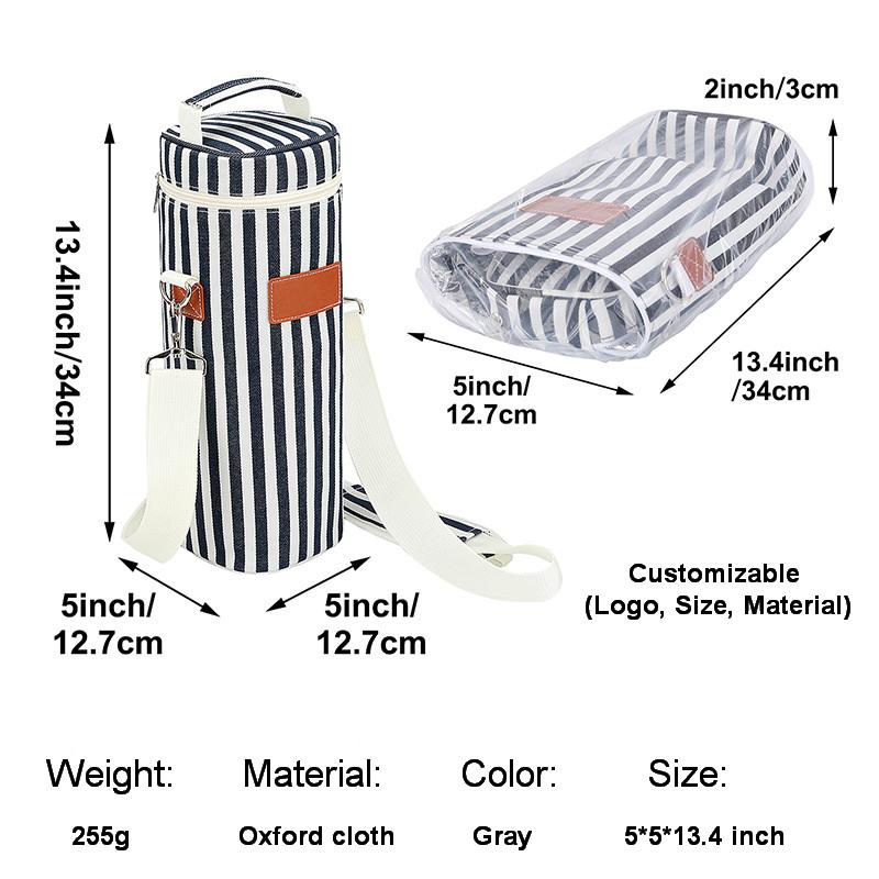 Amzon's Hot Sales Promotion Portable Thickened Aluminum Foil Refrigerated 1 Bottle Wine Insulation Cooler Bags
